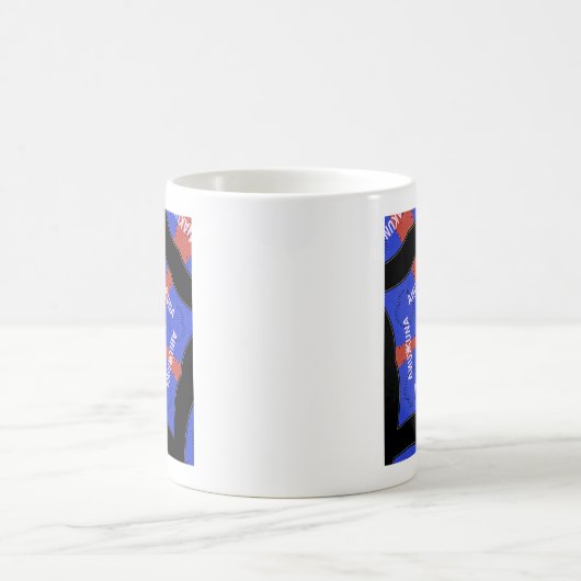 Hakuna Matata Iridiscent Blue Kaffeetasse (Mittel)