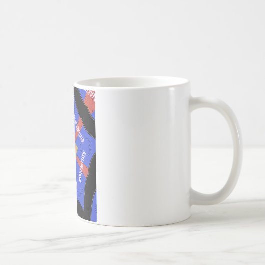 Hakuna Matata Iridiscent Blue Kaffeetasse (Rechts)