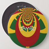Hakuna Matata Jamaica Rasta Colors mode Button (Vorne & Hinten)