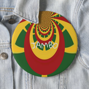 Hakuna Matata Jamaika Rasta-Farben Mode Button