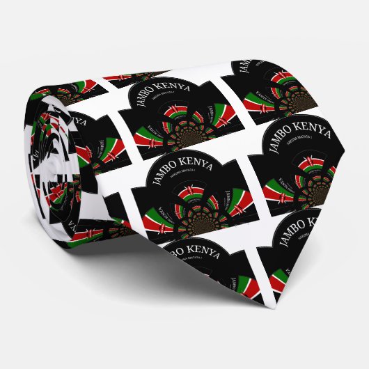 Hakuna Matata Jambo Kenya Krawatte (Gerollt)