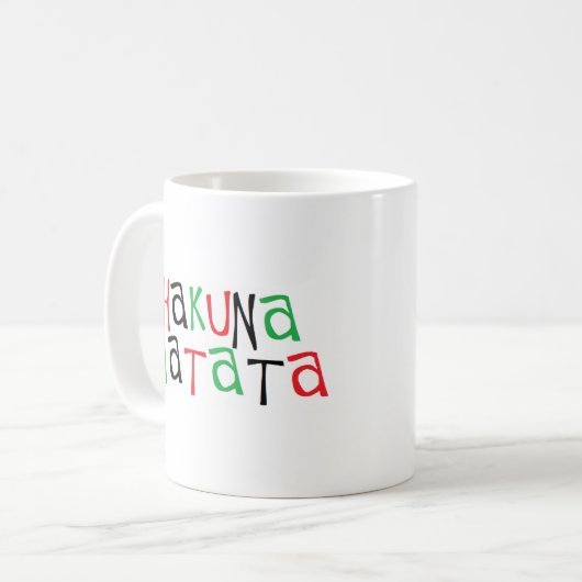 Hakuna matata kaffeetasse (Vorderseite Links)