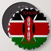 Hakuna matata Karaibu Kenya Button (Vorne & Hinten)