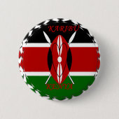 Hakuna matata Karaibu Kenya Button (Vorderseite)