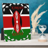 Hakuna matata Karaibu Kenya Fotoplatte (Seite)