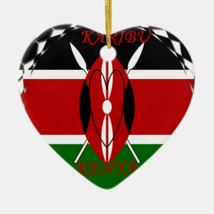 Hakuna matata Karaibu Kenya Keramik Ornament