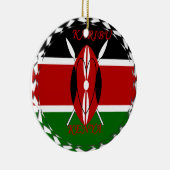 Hakuna matata Karaibu Kenya Keramikornament (Rechts)