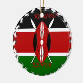 Hakuna matata Karaibu Kenya Keramikornament (Links)