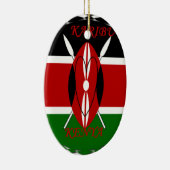 Hakuna matata Karaibu Kenya Keramikornament (Rechts)