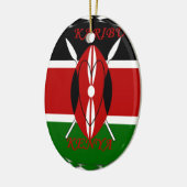 Hakuna matata Karaibu Kenya Keramikornament (Links)