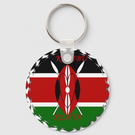 Hakuna matata Karaibu Kenya Schlüsselanhänger (Vorderseite)