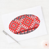 Hakuna Matata - Keine Sorge Swahili Art Collection Ovaler Aufkleber (Umschlag)