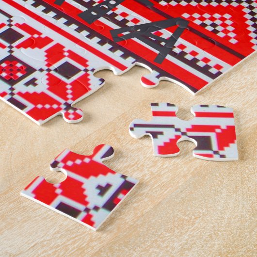 Hakuna Matata - Keine Sorge Swahili Art Collection Puzzle (Seite)