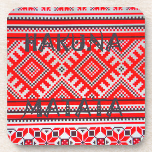 Hakuna Matata - Keine Sorge Swahili Art Collection Untersetzer