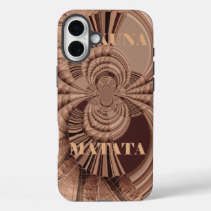 Hakuna Matata Kenia Giraffe Safari Gewebtes Souve iPhone 16 Plus Hülle