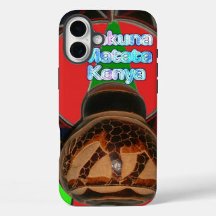 Hakuna Matata Kenia Kunst Druck iPhone 16 Plus Hülle