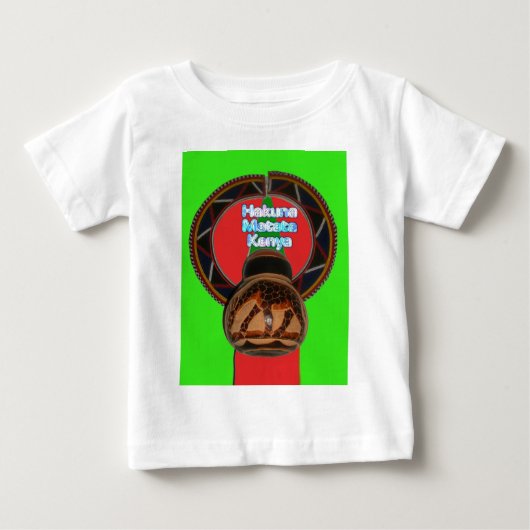 Hakuna Matata Kenya Art Print Baby T-shirt (Vorderseite)
