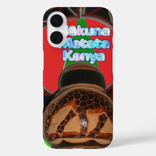 Hakuna Matata Kenya Art Print Case-Mate iPhone Hülle (Rückseite)