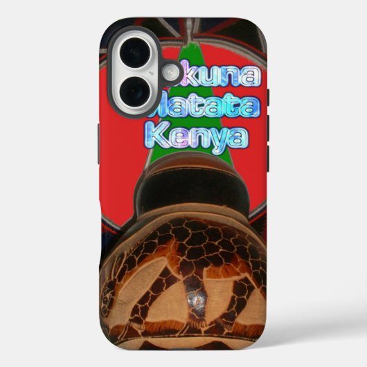 Hakuna Matata Kenya Art Print Case-Mate iPhone Hülle (Rückseite)