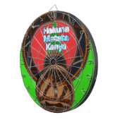 Hakuna Matata Kenya Art Print Dartscheibe (Vorderseite rechts)