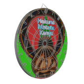 Hakuna Matata Kenya Art Print Dartscheibe (Vorderseite Links)