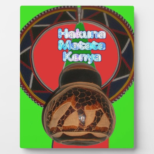 Hakuna Matata Kenya Art Print Fotoplatte (Vorderseite)
