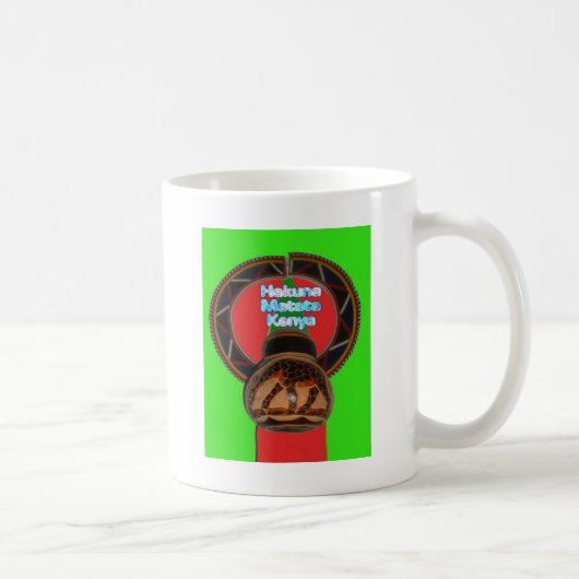 Hakuna Matata Kenya Art Print Kaffeetasse (Rechts)