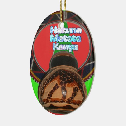 Hakuna Matata Kenya Art Print Keramikornament (Links)