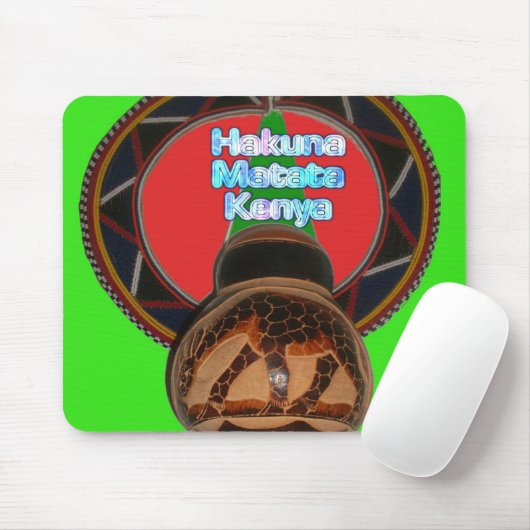 Hakuna Matata Kenya Art Print Mousepad (Mit Mouse)
