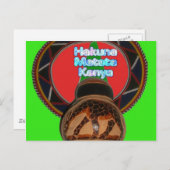 Hakuna Matata Kenya Art Print Postkarte (Vorne/Hinten)