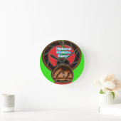 Hakuna Matata Kenya Art Print Runde Wanduhr (Zuhause)