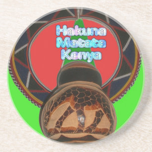 Hakuna Matata Kenya Art Print Sandstein Untersetzer