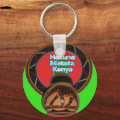 Hakuna Matata Kenya Art Print Schlüsselanhänger (Vorderseite)