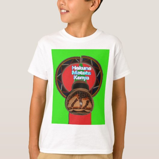 Hakuna Matata Kenya Art Print T-Shirt (Vorderseite)