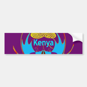 Hakuna Matata Kenya Butterfly Art Print/Graphic Autoaufkleber