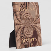 Hakuna Matata Kenya Giraffe Safari Woven Sourveni Fotoplatte (Seite)