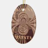 Hakuna Matata Kenya Giraffe Safari Woven Sourveni Keramikornament (Links)