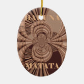Hakuna Matata Kenya Giraffe Safari Woven Sourveni Keramikornament (Vorne)