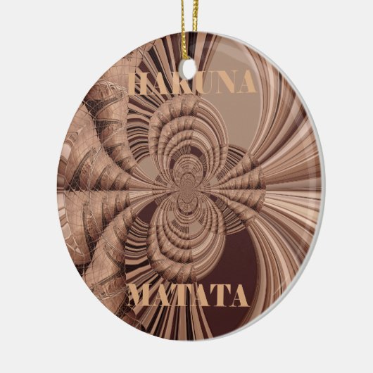 Hakuna Matata Kenya Giraffe Safari Woven Sourveni Keramikornament (Links)