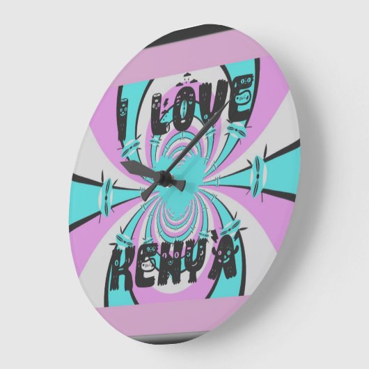 Hakuna Matata Kenya Große Wanduhr