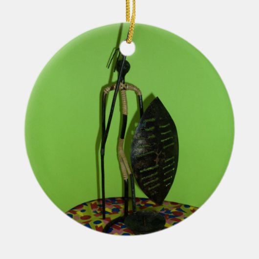 Hakuna Matata Kenya Maasai.JPG Keramikornament (Vorne)