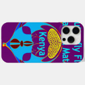 "Hakuna Matata Kenya" Schmetterlingskunst Print/Gr Case-Mate iPhone Hülle (Rückseite (Horizontal))