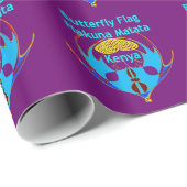 "Hakuna Matata Kenya" Schmetterlingskunst Print/Gr Geschenkpapier (Rolleneckpunkt)