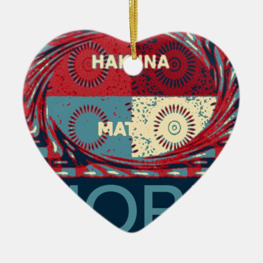 Hakuna matata keramik ornament (Vorne)