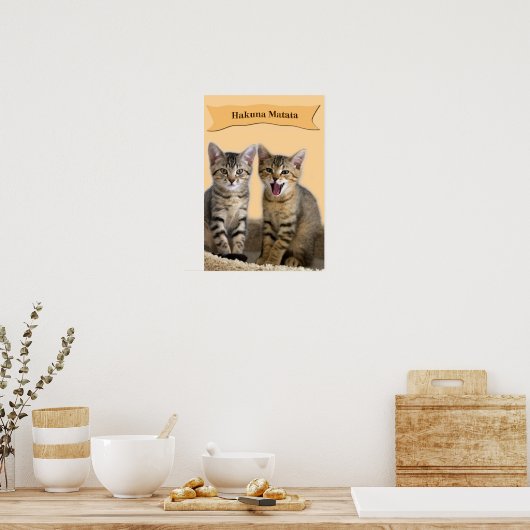 Hakuna Matata kitten Poster (Küche)