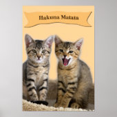 Hakuna Matata kitten Poster (Vorne)