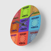 Hakuna Matata Klugheit angereichert Runde Wanduhr (Winkel)