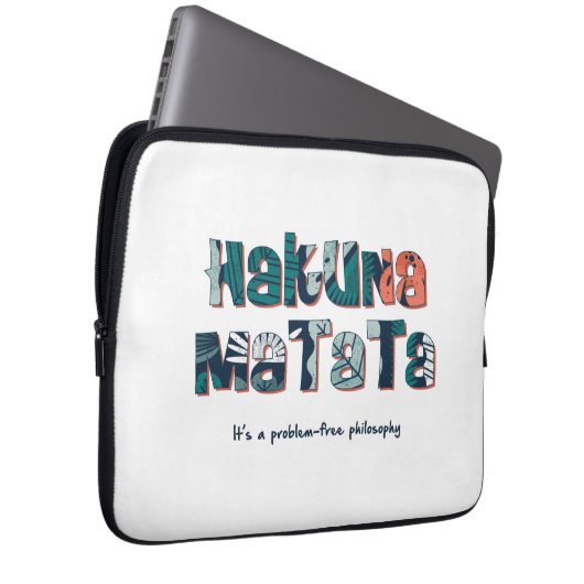Hakuna Matata Laptopschutzhülle (Vorne Rechts)