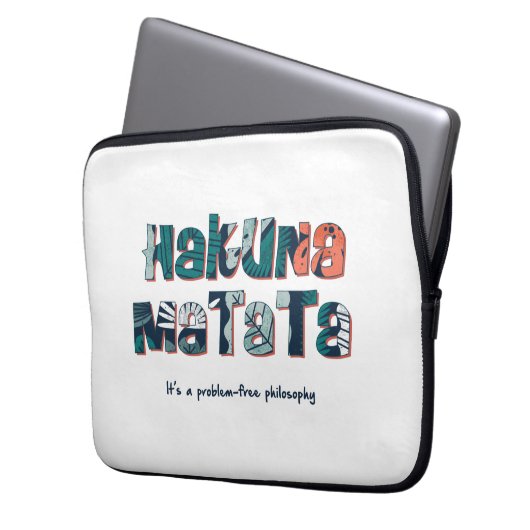 Hakuna Matata Laptopschutzhülle (Vorderseite Links)