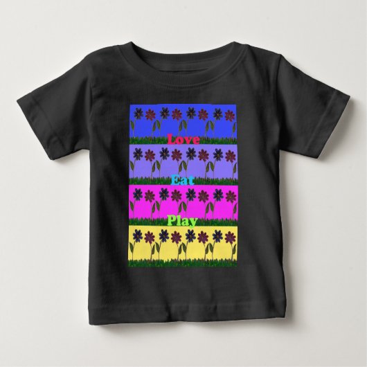 Hakuna Matata Liebe Eat Play.png Baby T-shirt (Vorderseite)